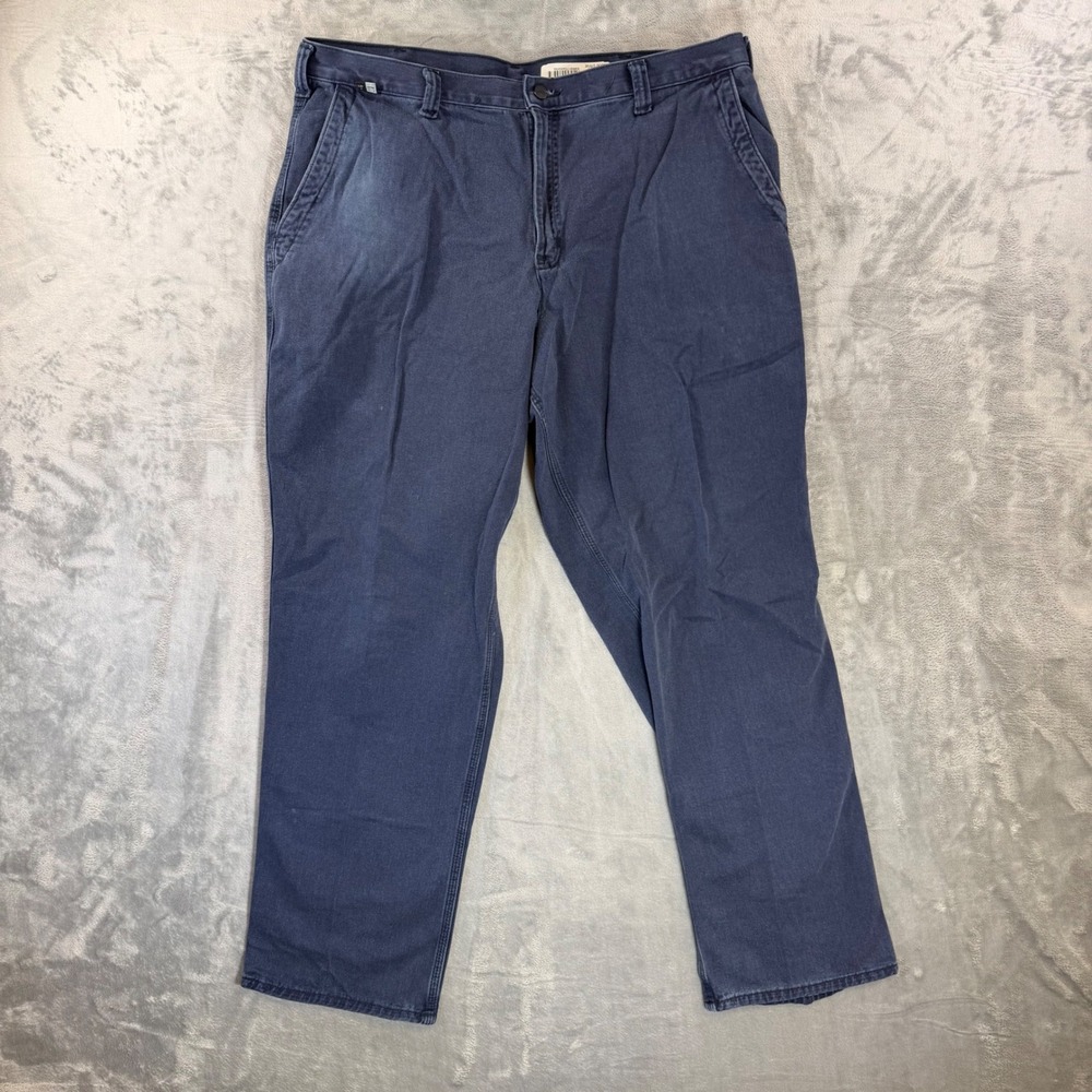 Carhartt FR Work Pants Men's Size 40x34 Navy Blue Flame Resistant Pants Cotton